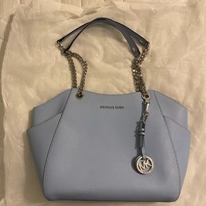 Michael Kors Saffiano leather chain-link tote